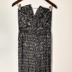 metallic jumpsuit